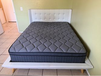 Bed frame with Mattress Queen size