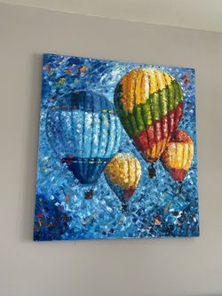 Large canvas painting