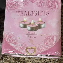 100pk Tealights 1 Box 
