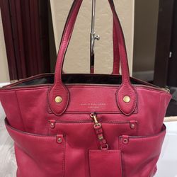 Marc Jacobs Red Leather Shoulder Bag