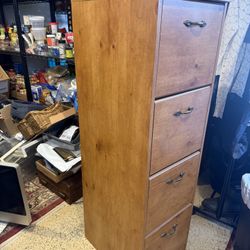 Wood File Cabinet