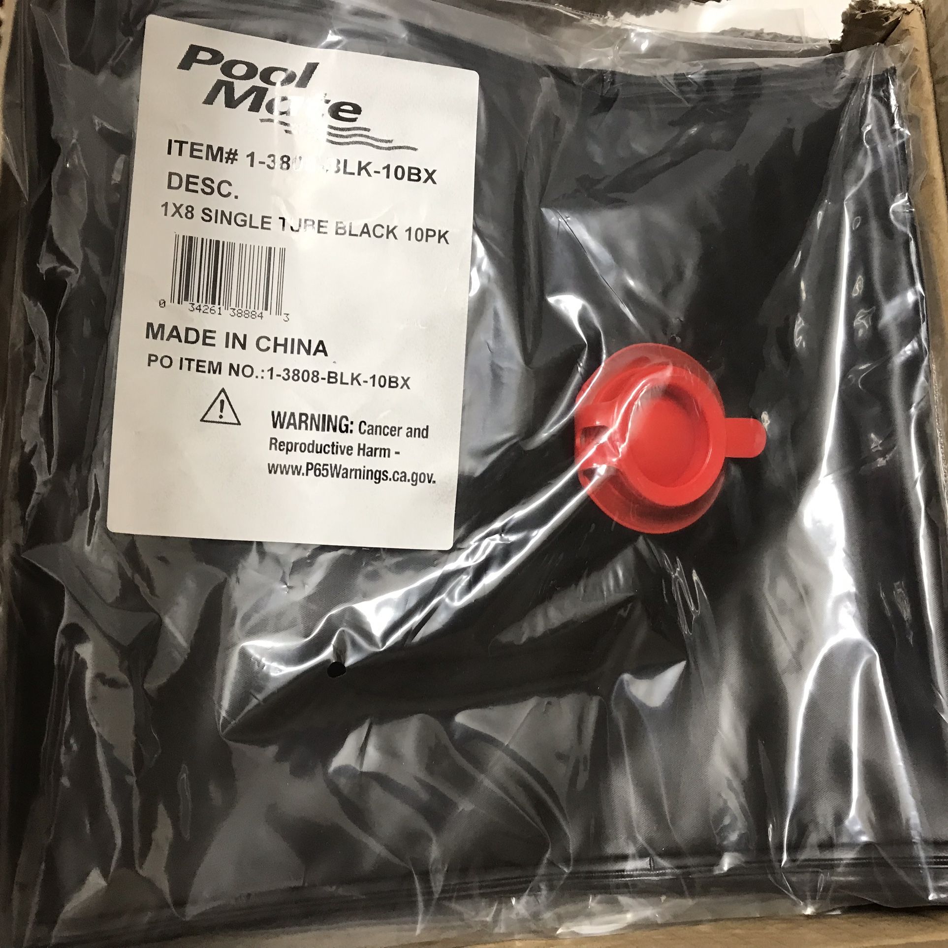 Lot of 10 Pool Mate 1-3810 10' Single Extra Heavy Duty Tube Black New