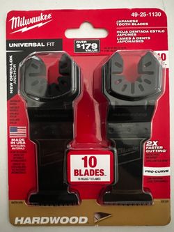 1-3/8 in. Universal Fit Japanese Teeth Hardwood Cutting Multi-Tool Oscillating Blades 10-pack
