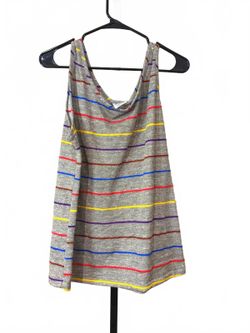 Land & Sea 42 Sleeveless Knit Tank Top with Multicolor Stripes
