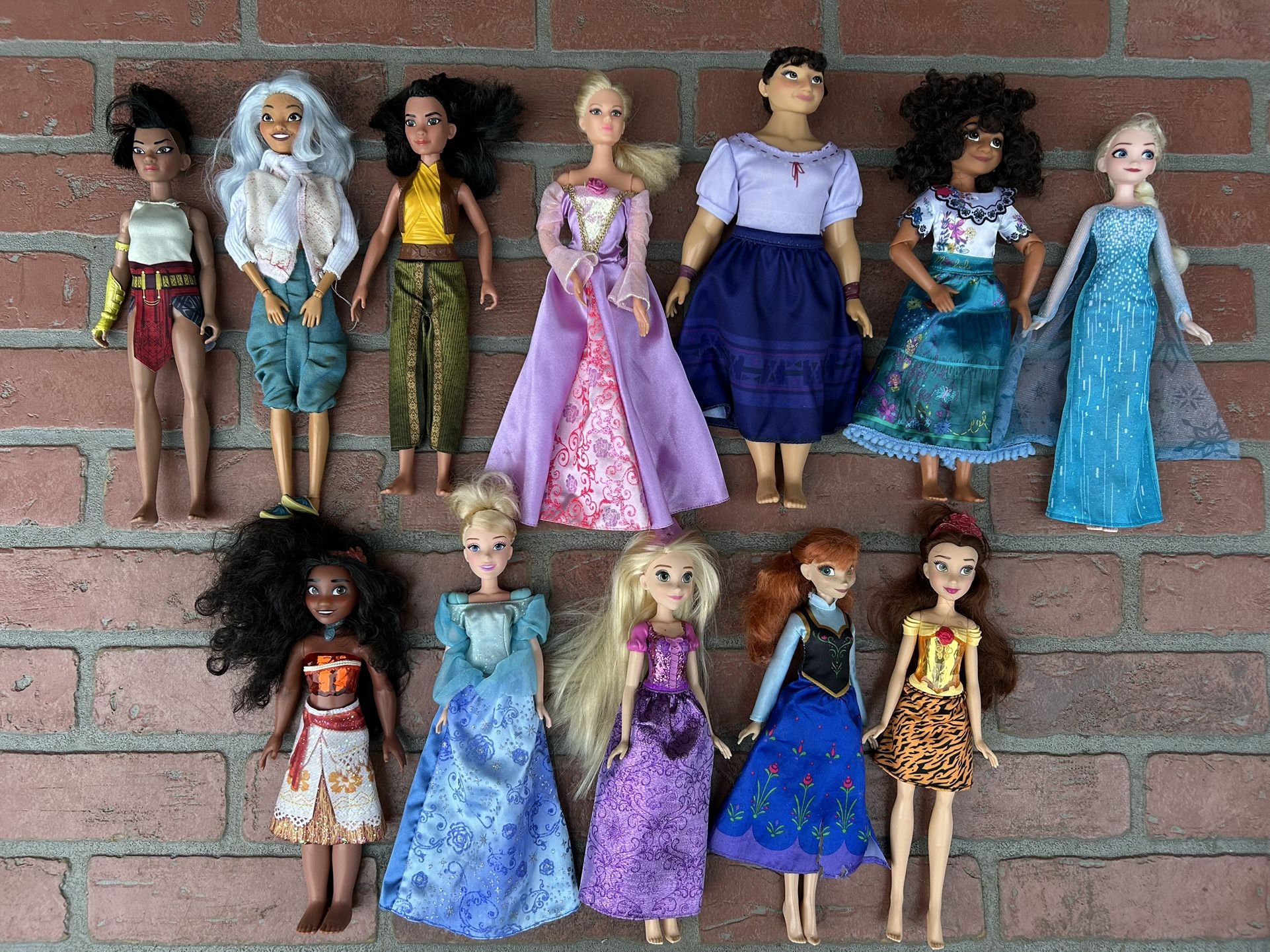 Disney Doll Characters Lot
