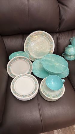 MCM Texas Ware “Atomic Mayan” Dinnerware Set