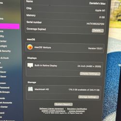 iMac 2021 24” monitor 