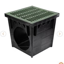 NDS 24 in. x 24 in. 2-Outlets Plastic Drainage Catch Basin