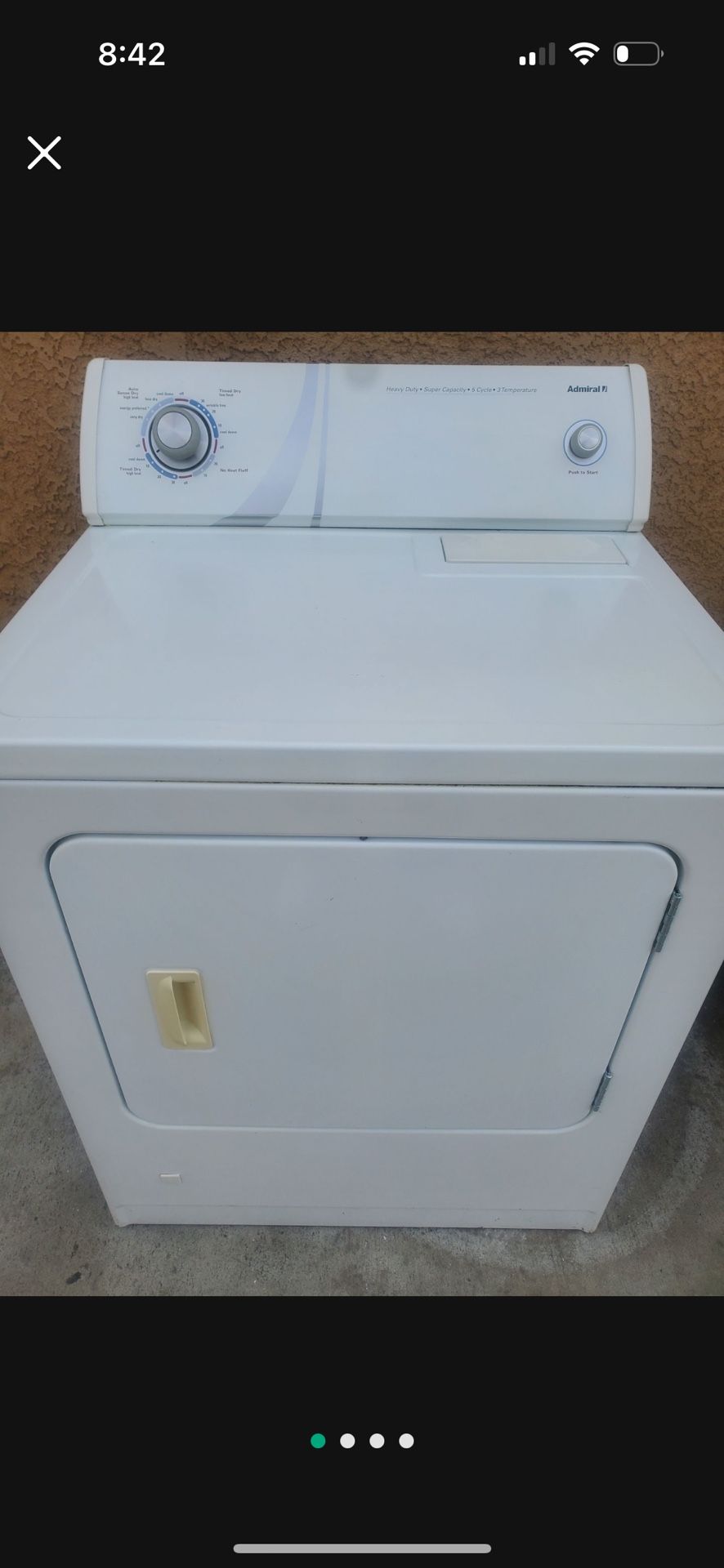 Admiral Gas Dryer