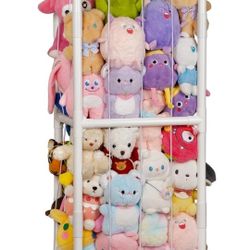 Stuffed Animal Storage Zoo Stuffed Animal Holder Space Save Vertical Stuffed Animals Storage PVC with Elastic Band Net for Playroom Bedroom Nursery