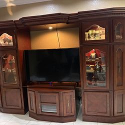 Solid Wood Entertainment Center Wall Unit From El Dorado – Large