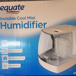 Equate EQ2109-UL Invisible Cool Mist Humidifier, Filter Included, 1.1 Gallon, White & Blue