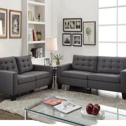 Grey Sofa And Loveseat