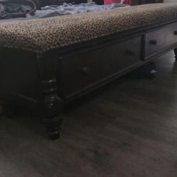 Cheetah Print Bench 