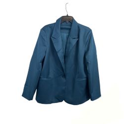 Women’s Turquoise Blazer Size 2XL