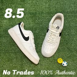 Size 8.5 Nike Air Force 1 “White/Black Swoosh” 🐼
