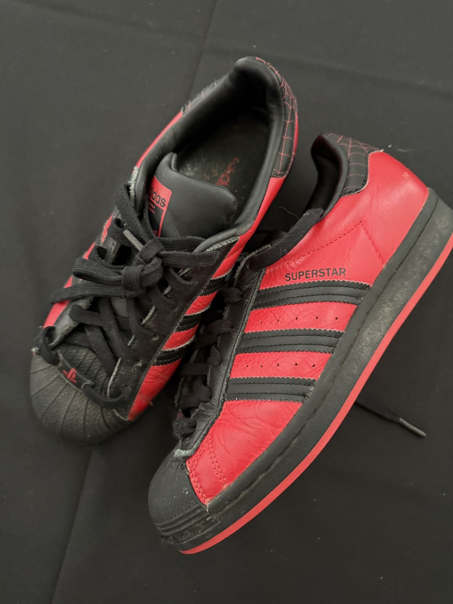 Adidas Superstar Marvel Spider-Man PlayStation Shoes Mens Size 5.5