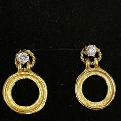 Cz Stud Earrings And Jacket