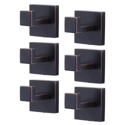 Stainless Steel Single J-Hook Robe/Towel Hook（6-Pack）