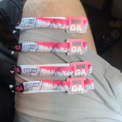 LOUDER THAN LIFE WRISTBANDS FOR SALE. G.A AND VIP