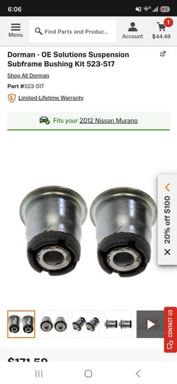 Subframe bushings