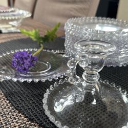 Candlewick Glass Plates