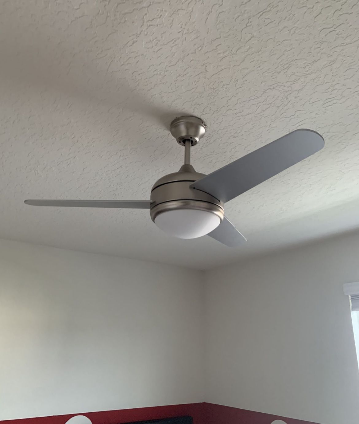 42” Brushed Nickel ceiling fans with wall control switch CF42 001 Home & Garden