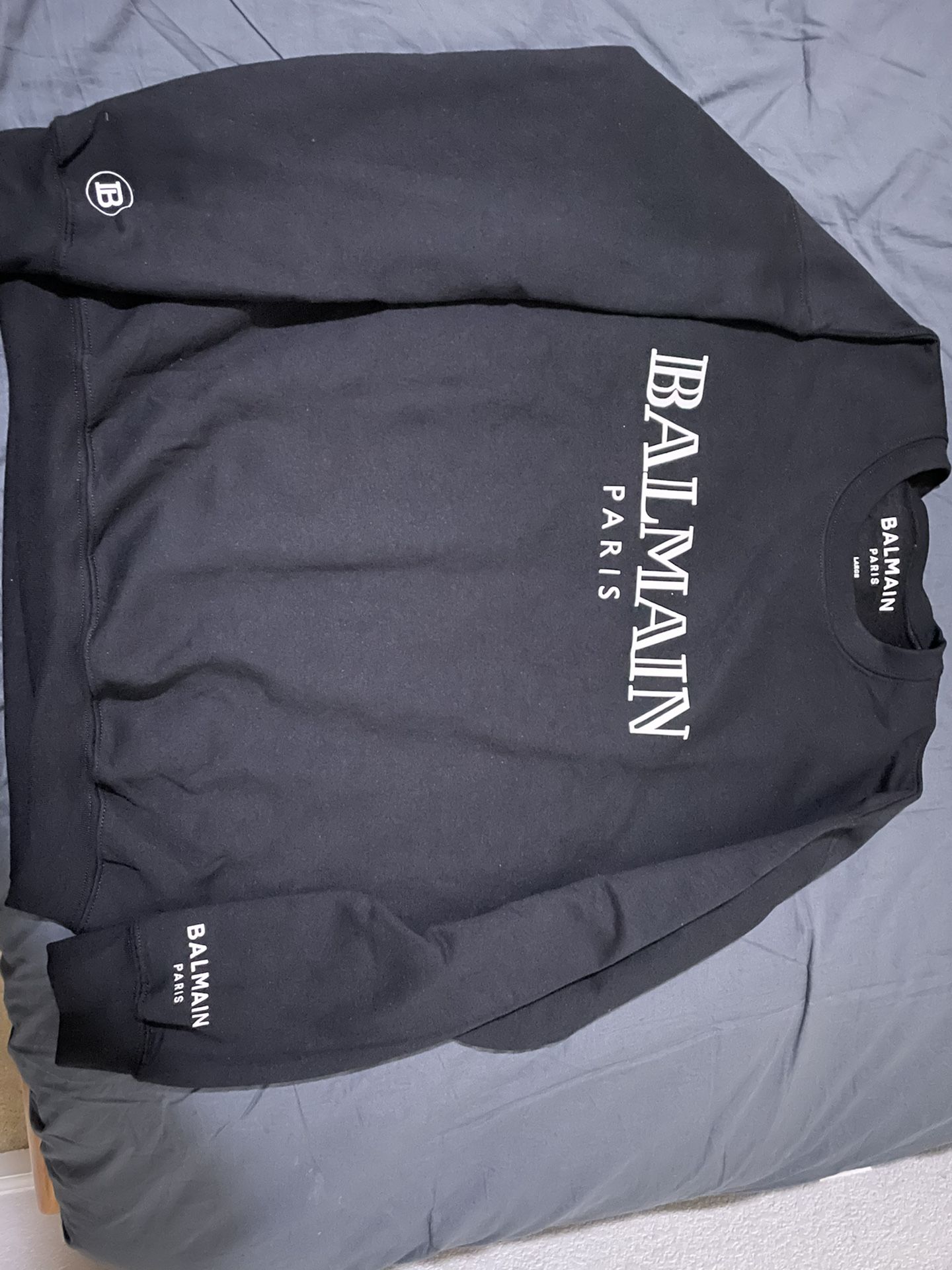 Black Balmain Paris Sweatshirt