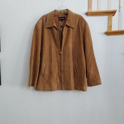 Men's Suede Leather Jacket XL