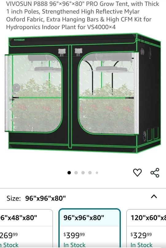 96X96X80 Grow Tent