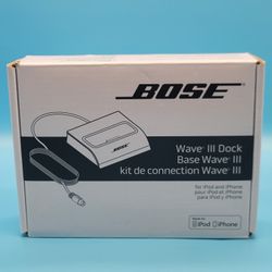 BOSE Wave III 3 Radio Dock Made For iPod & iPhone With 30 Pin