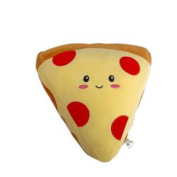 Smoochy Pals Pepperoni Pizza Plush 9" Stuffed Animal Pillow Food Smiling Linzy Toys