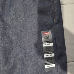 LEVIS 501'S BLACK AND BLUE