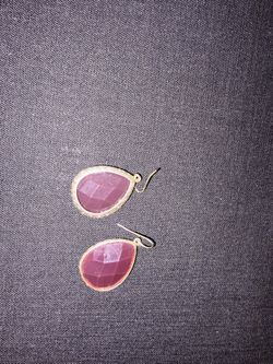 Nordstrom Gold and Purple earrings