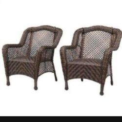 Two-piece High Quality Patio Chairs With Built-in Cushions High Quality Patio Chair Set Brand New In The Box 🆕
