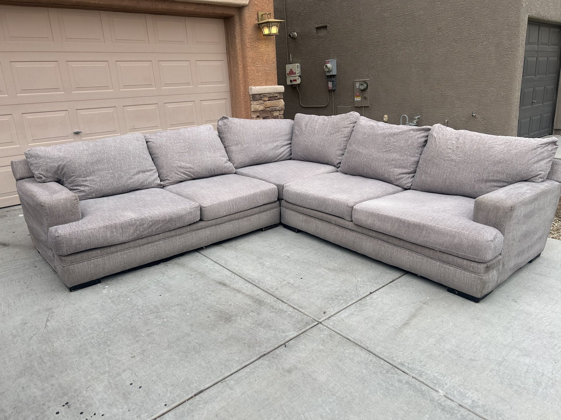 Three Piece Gray Sectional