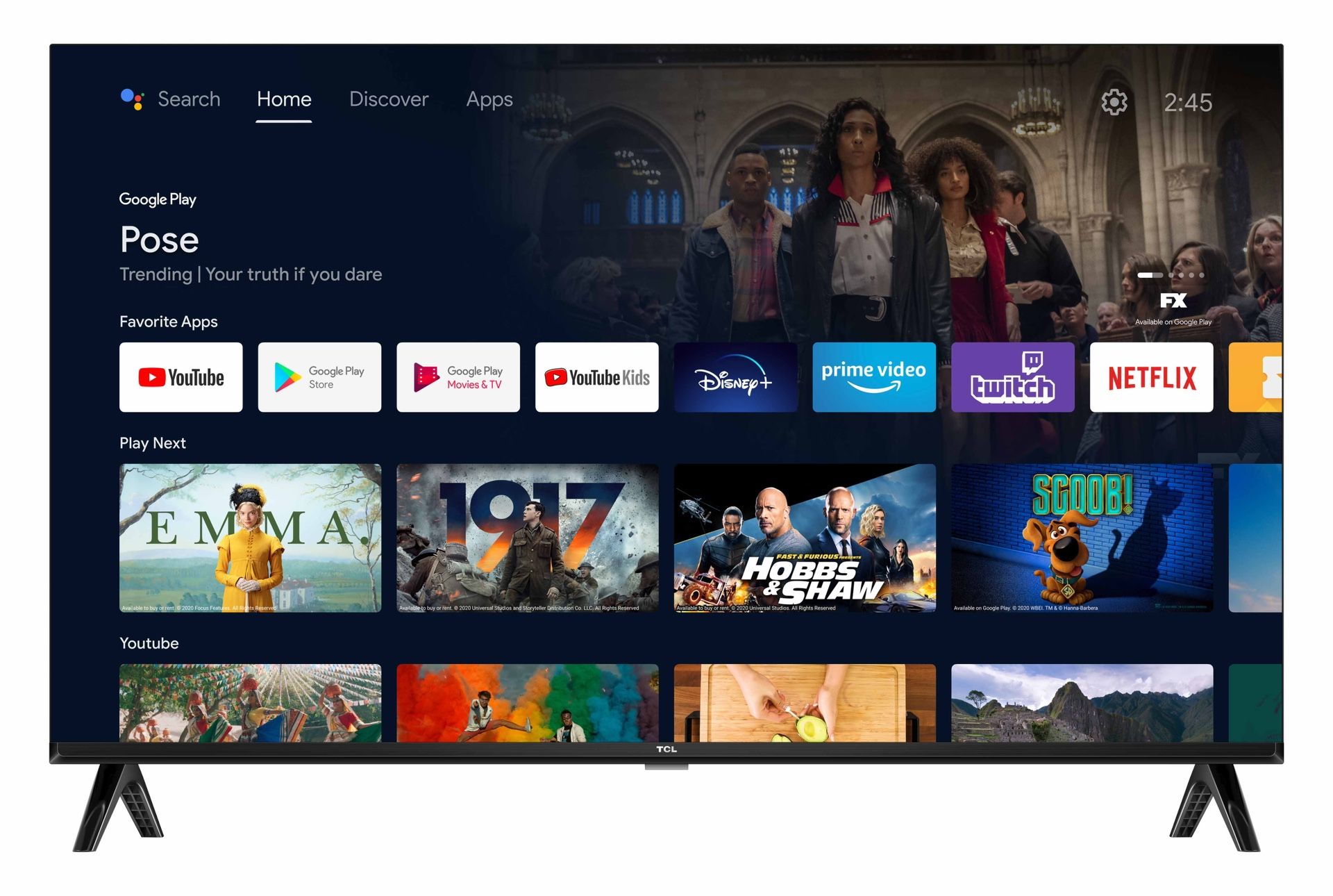 TCL 55 Inch SmartTV - Google TV 