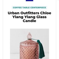 URBAN OUTFITTERS PEONY SCENTED. CANDLE