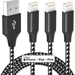 Brand New iPhone Charger Fast Charging Cord 3 Pack 10 FT