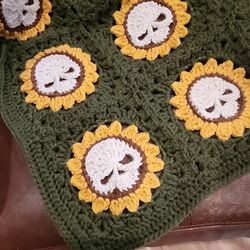 Sunflower Skull Afghan