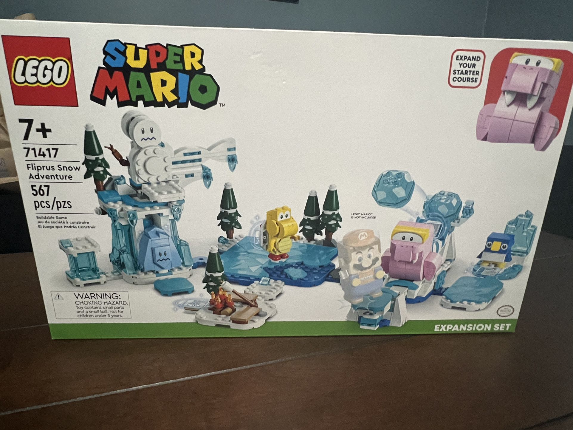  LEGO Super Mario Fliprus Snow Adventure Expansion Set 71417, Toy for Kids