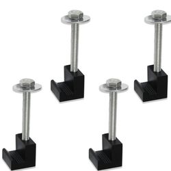 MSCRP Aluminum Mounting Clamps For Pickup Truck Tool Box Mount Tie Downs J Hook Crossover Tool Box Pickup 4pcs