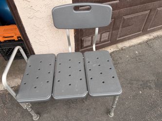 Adjustable Bath Transfer Bench with Back