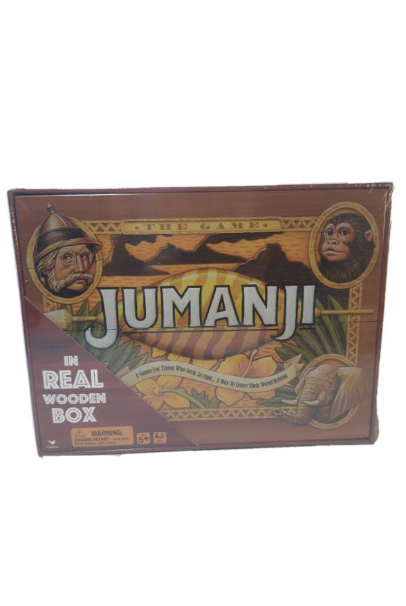 JUMANJI Board Game Real Wood Wooden Box- A Game For Those Who Seek An Adv