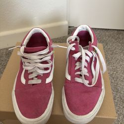 Pink Flowers  Ladies Vans