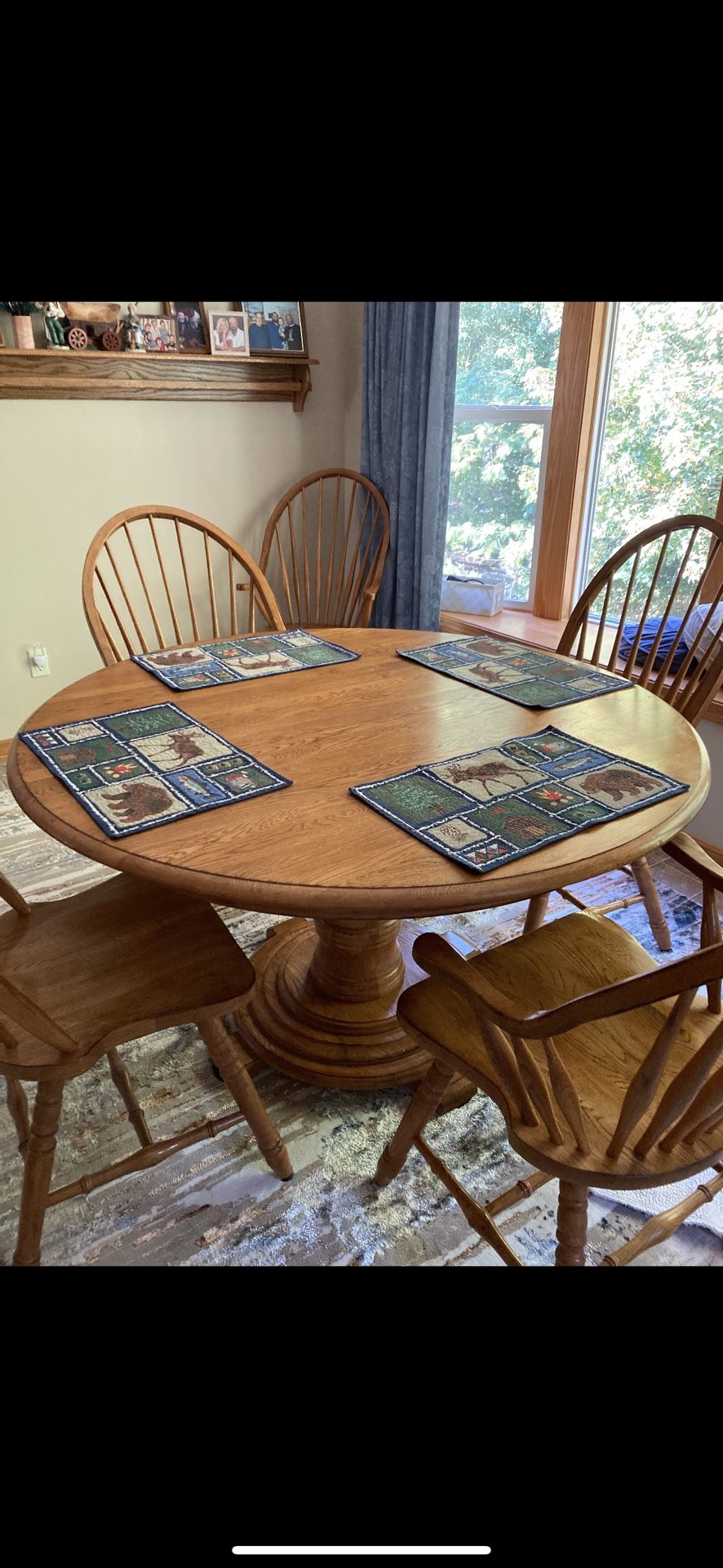 Oak Table And Chairs