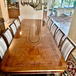 Dining Room set of 12 Armando Rho high-end, classic, and elegant Italian furniture