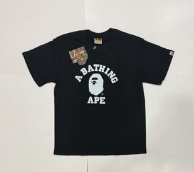 Bape T-Shirt Black & White Size Small