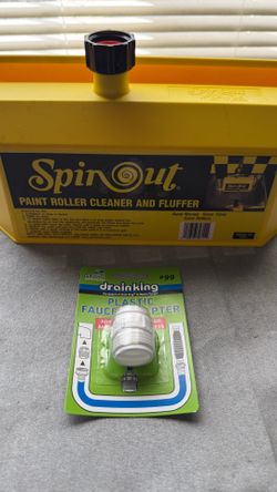 SpinOut Paint Roller Cleaner & Fluffer w/ Drain King #99 Faucet Adapter New