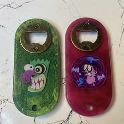 Courage the Cowardly Dog Ooga Booga Bottle Openers | Cartoon Horror Fan Gift